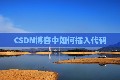 CSDN博客中如何插入代码